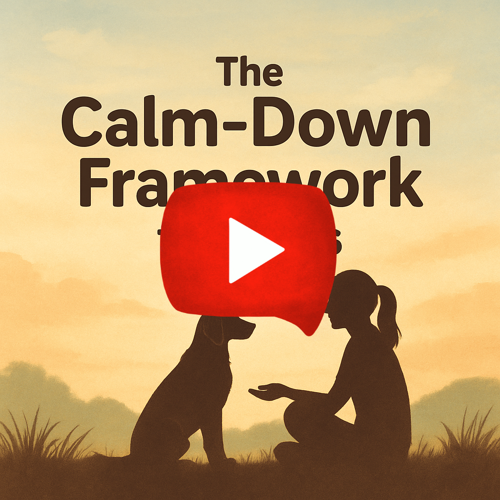 calm down framework dogs product - button